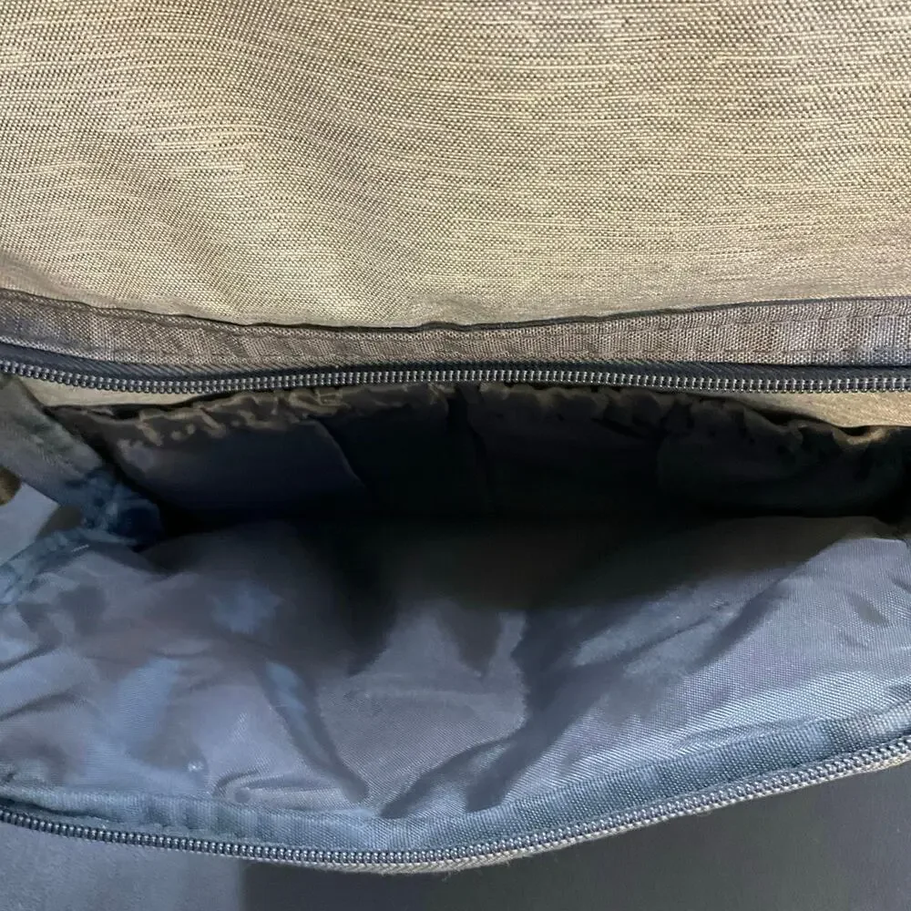 Eddie Bauer First Adventure Backpack Gray Tan Travel Laptop Backpack